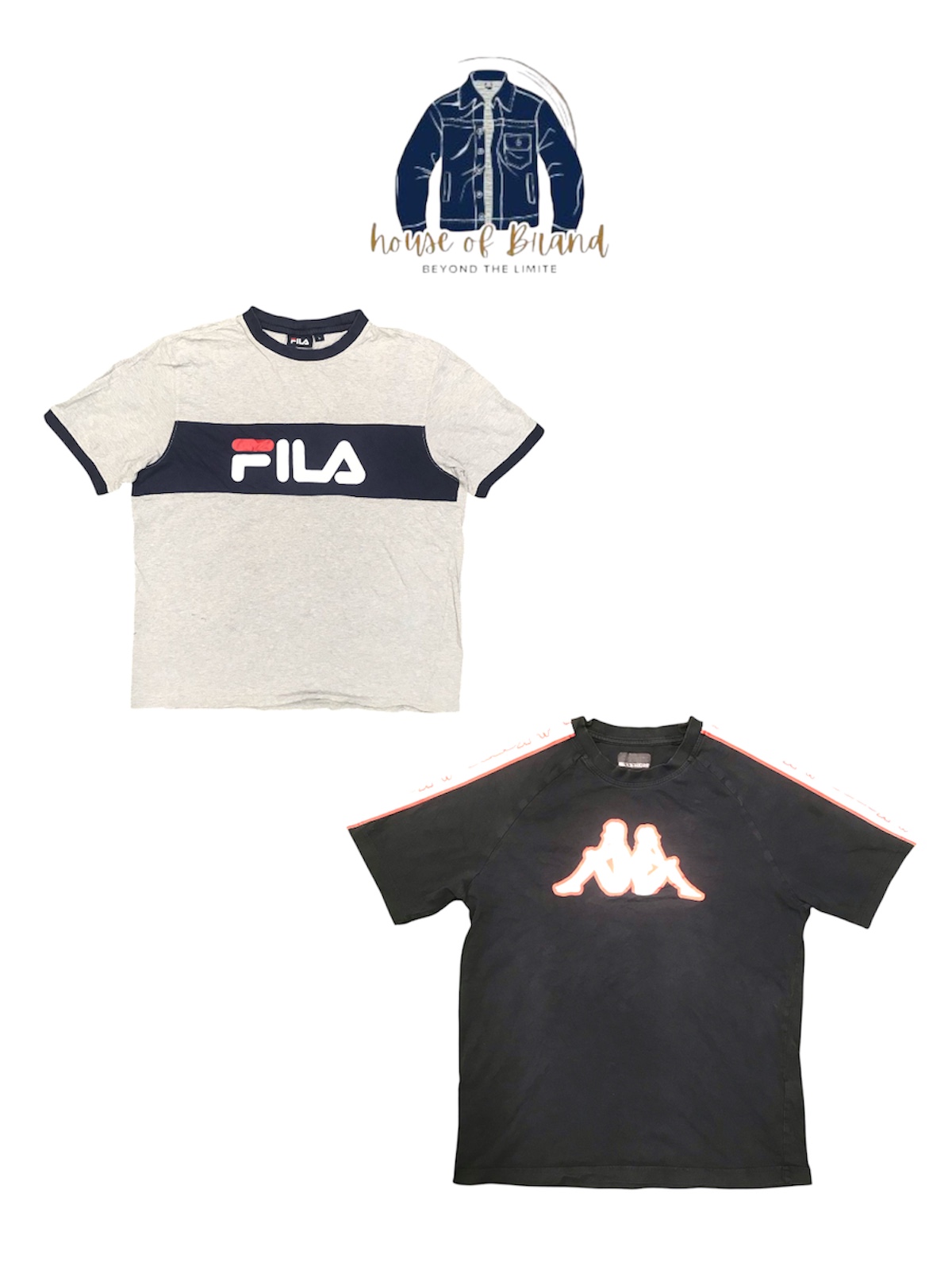 T-shirts Kappa et Fila.