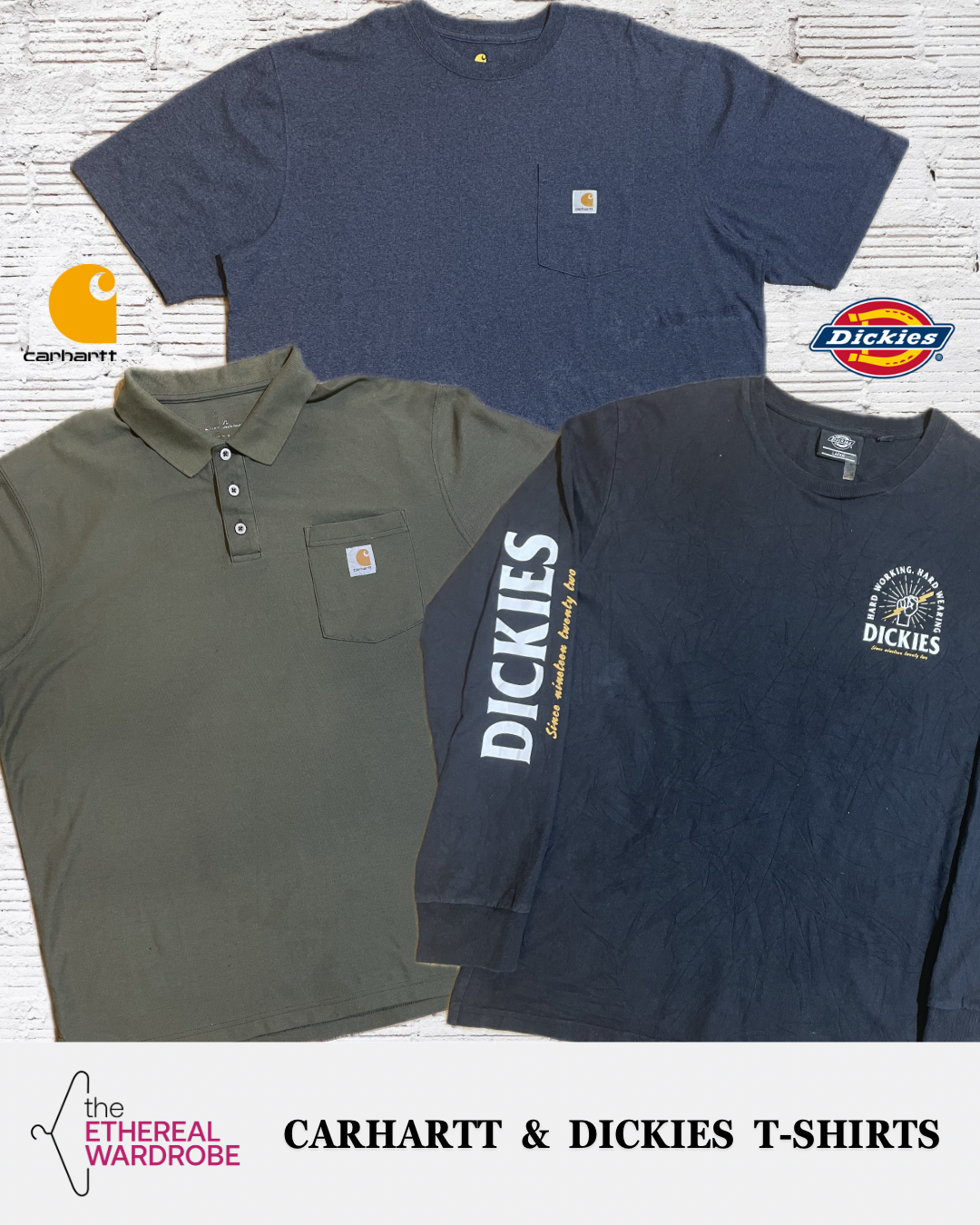 Camisetas Carhartt & Dickies 16 peças