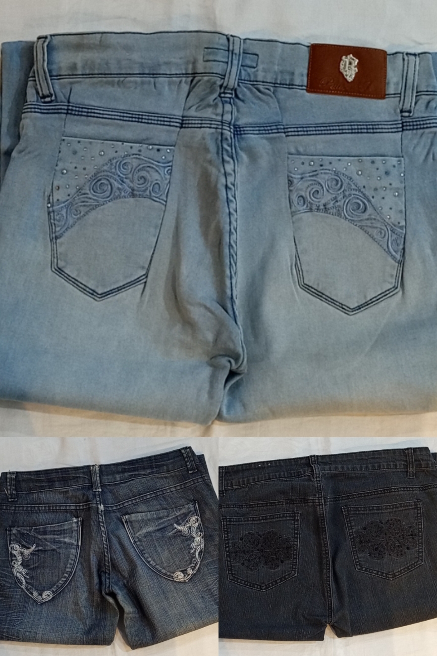 Jeans Bordados Y2K 13 pcs