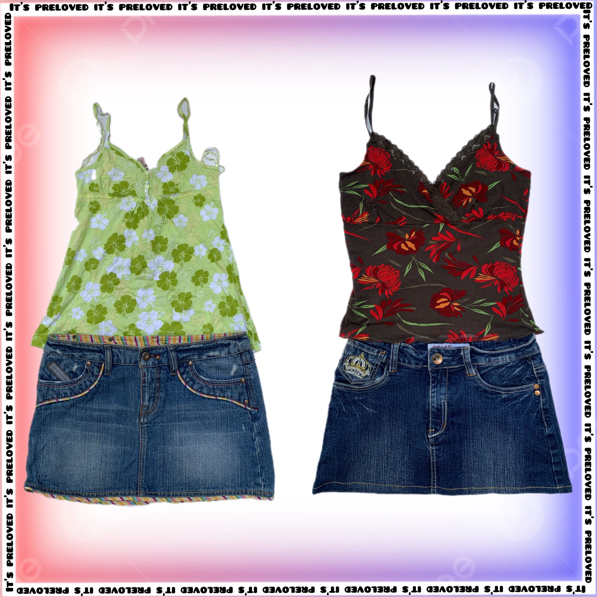 Betty’s Closet - Mix aus Cami und Mini-Röcken (SS-984)