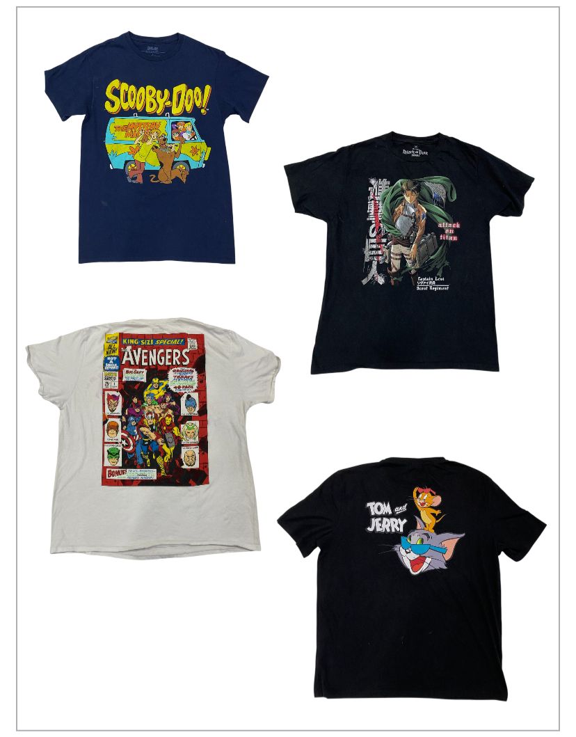 Camisetas de desenhos animados