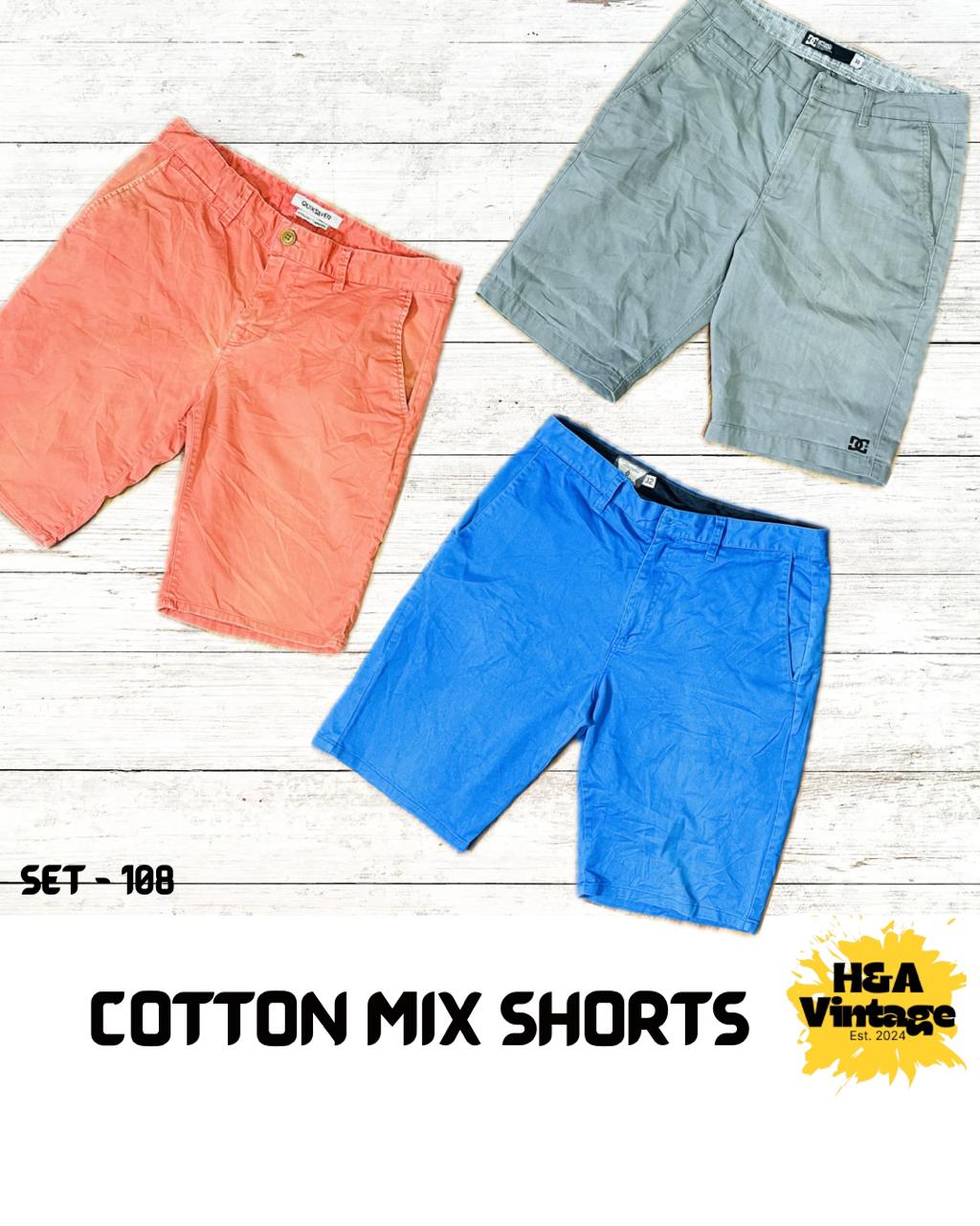 Volcom QuickSilver Cotton Mix Shorts 50 Pcs