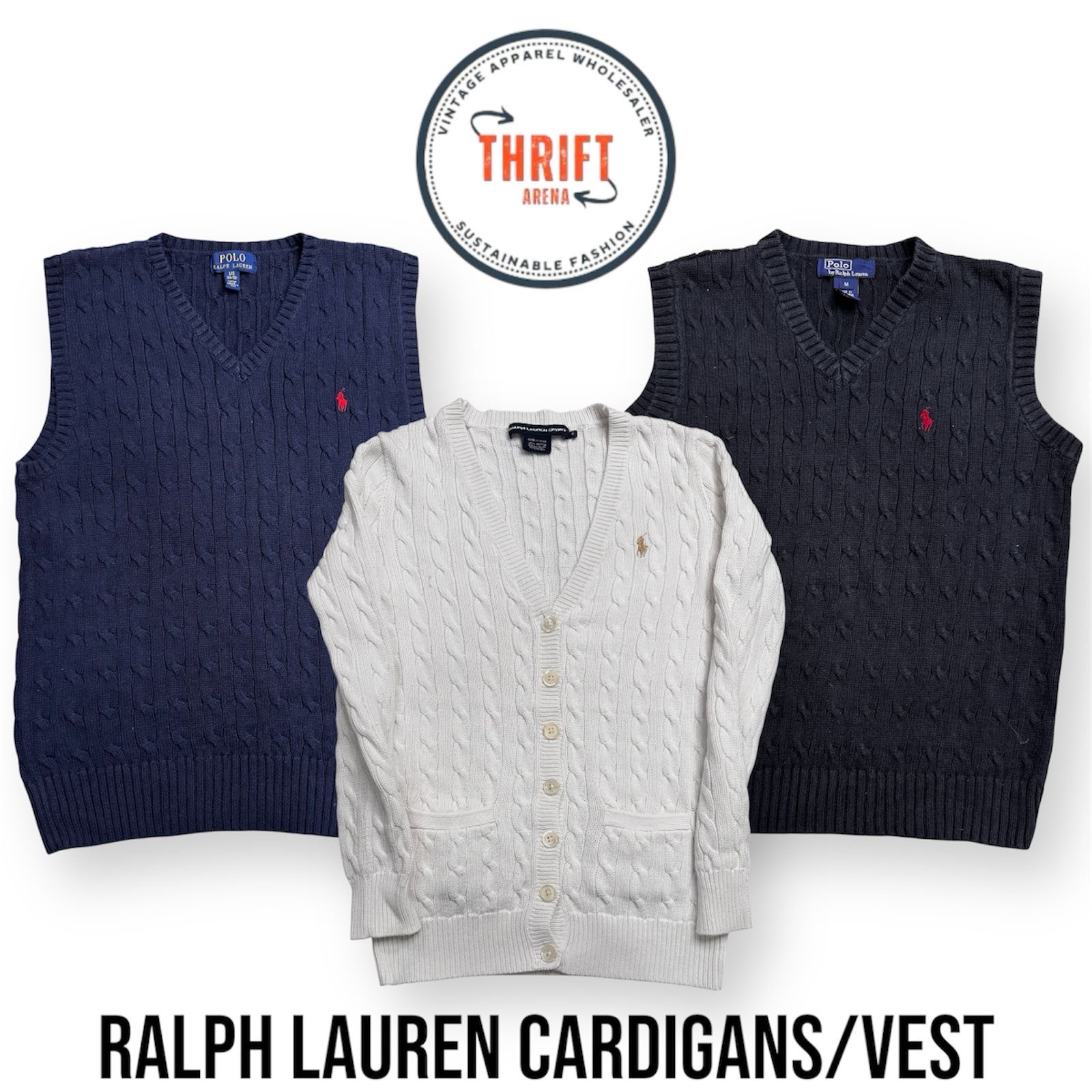 T837 Ralph Lauren Cardigans/Westen 30 Stück