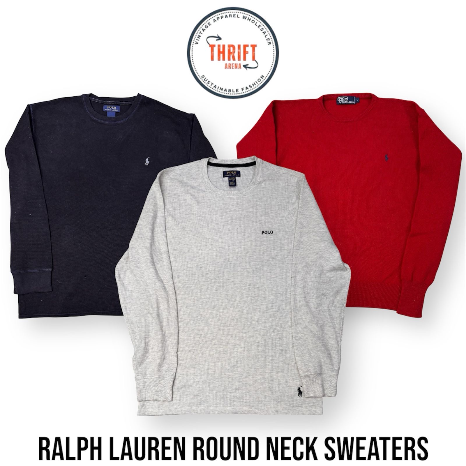 T8341 Pulls ras du cou Ralph Lauren 30 pièces