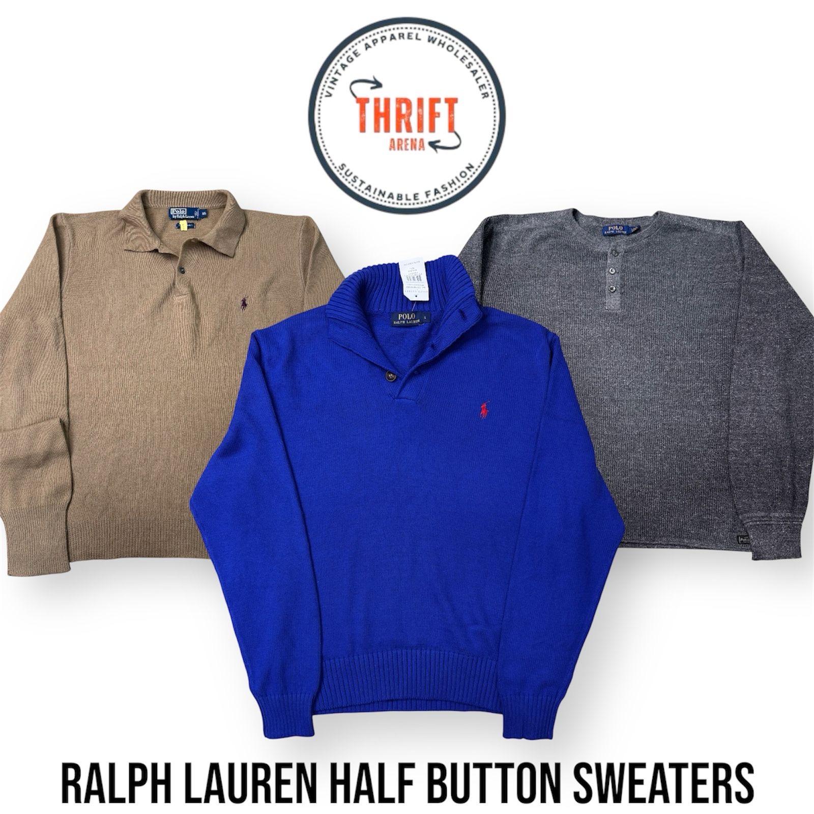 T847 Ralph Lauren Three Button Sweaters 10PCs