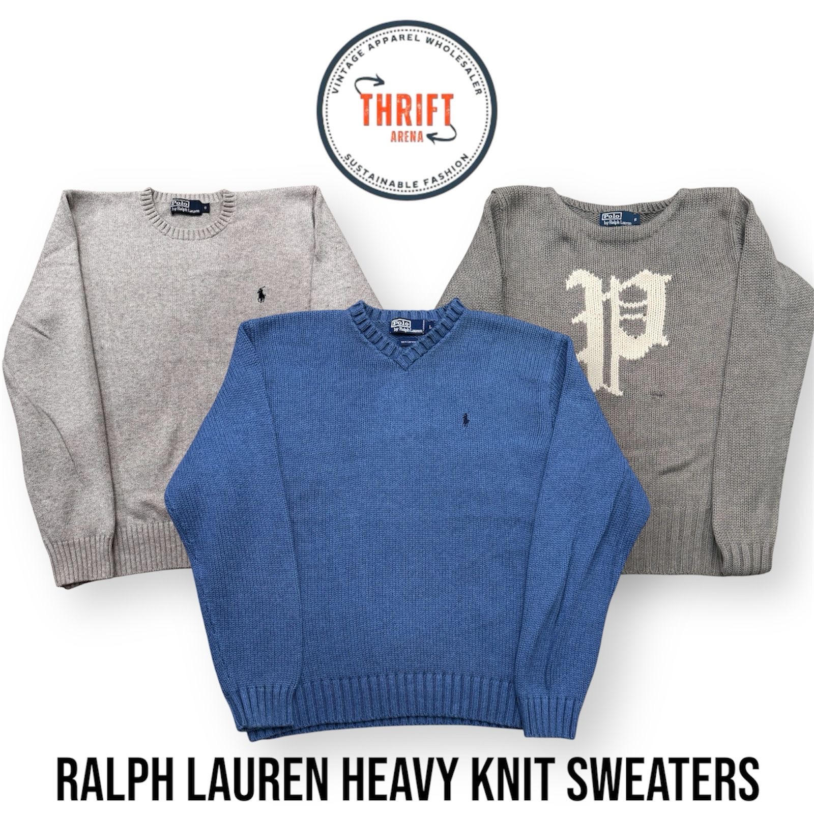 T853 Ralph Lauren Heavy Knit Sweaters 20PCs