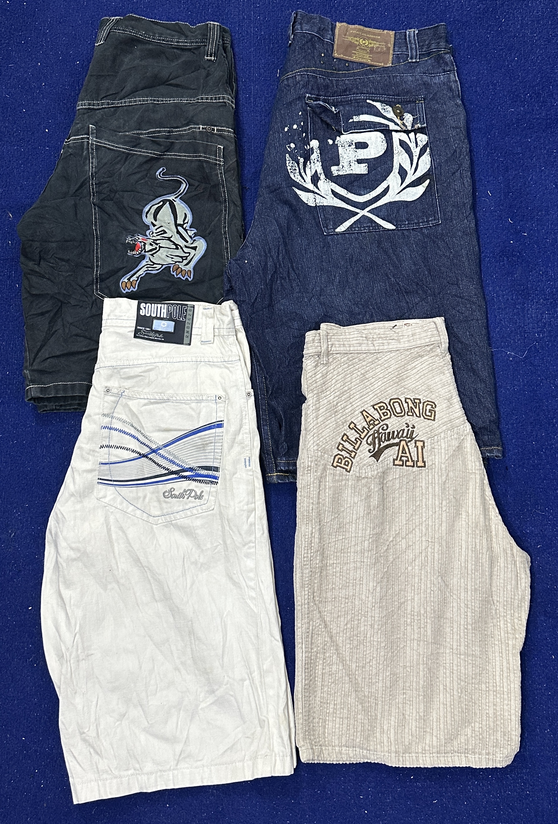 Y2K HIPHOP jorts e shorts 28 peças