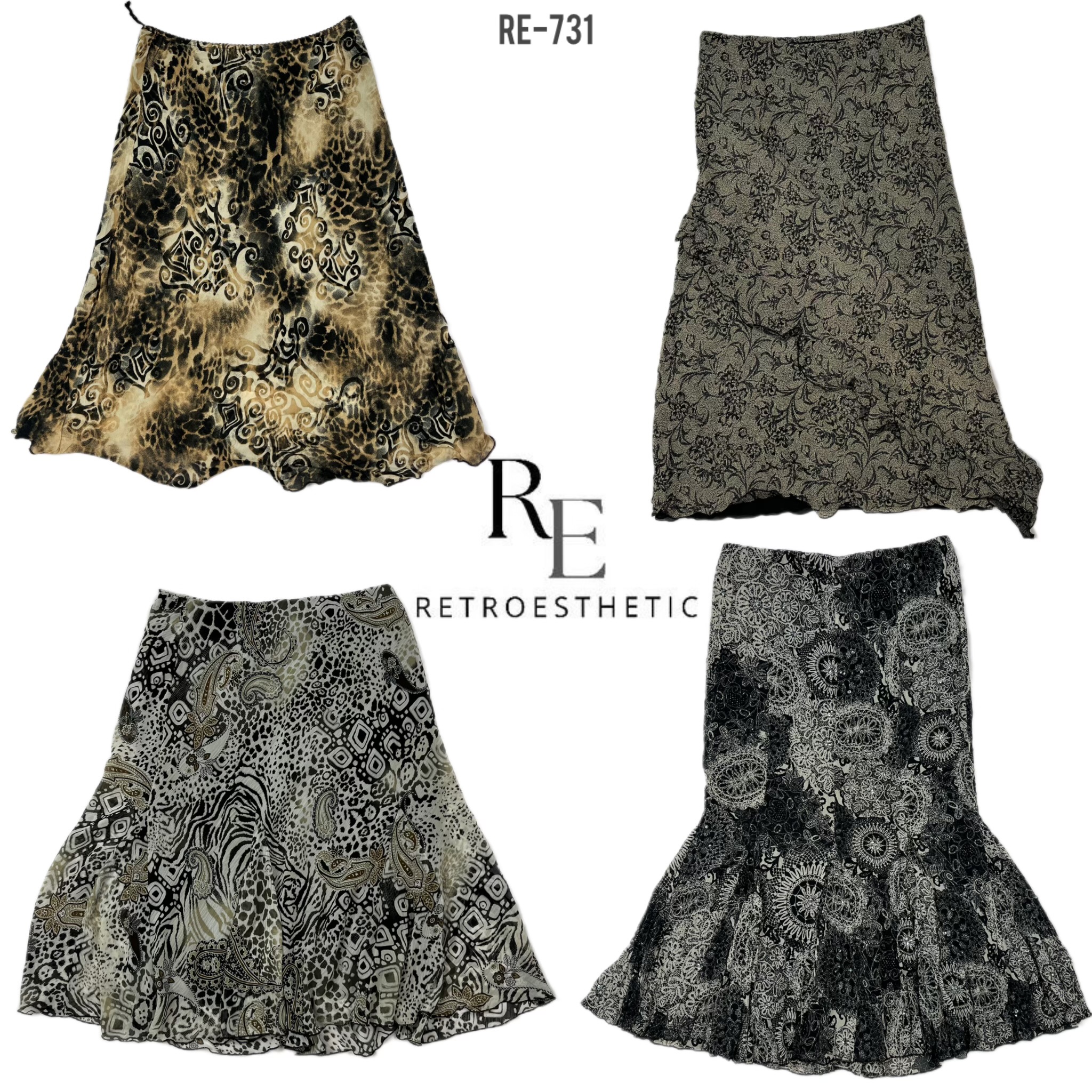 Y2K Gothic Poly Skirts (RE-729)