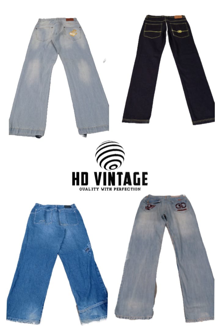 HD718 Men Hiphop Baggy Jeans - 16 pcs