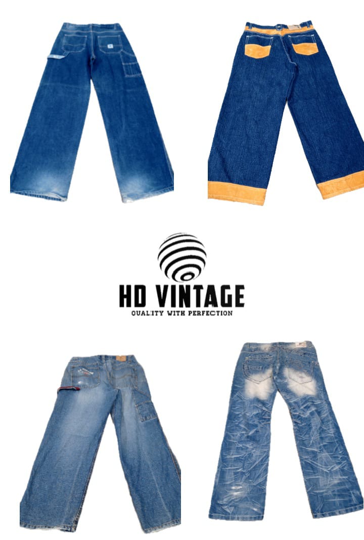 HD717 Men Designer Baggy Jeans - 16 pcs