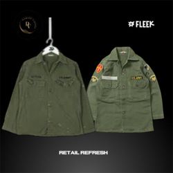 Chemise d'armée verte 22 pièces