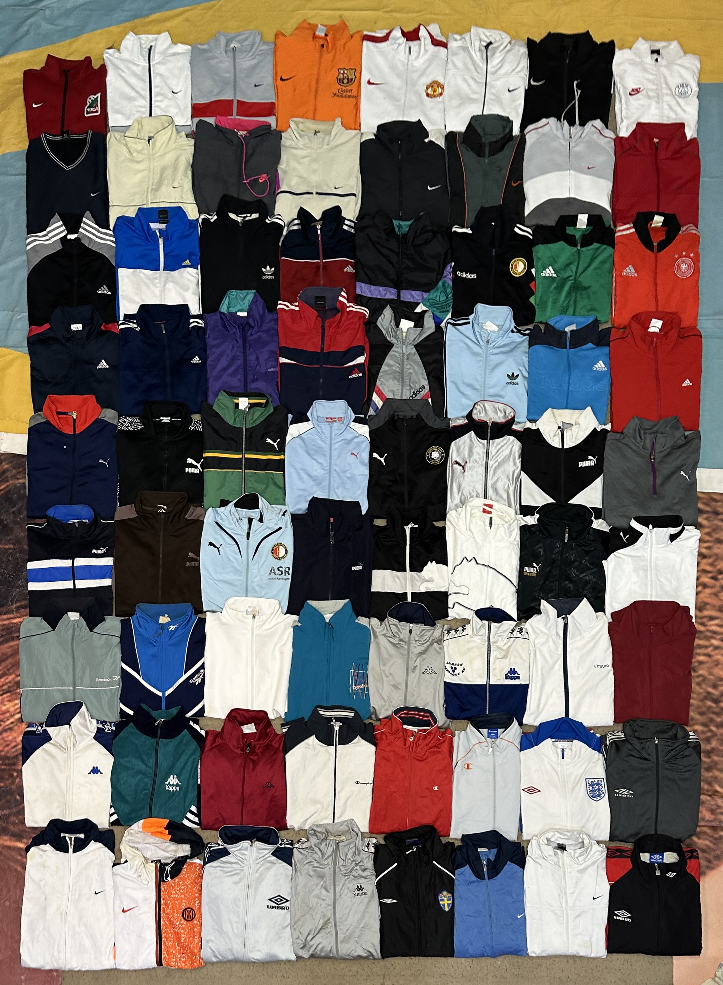 Authentic track jackets 72 piece