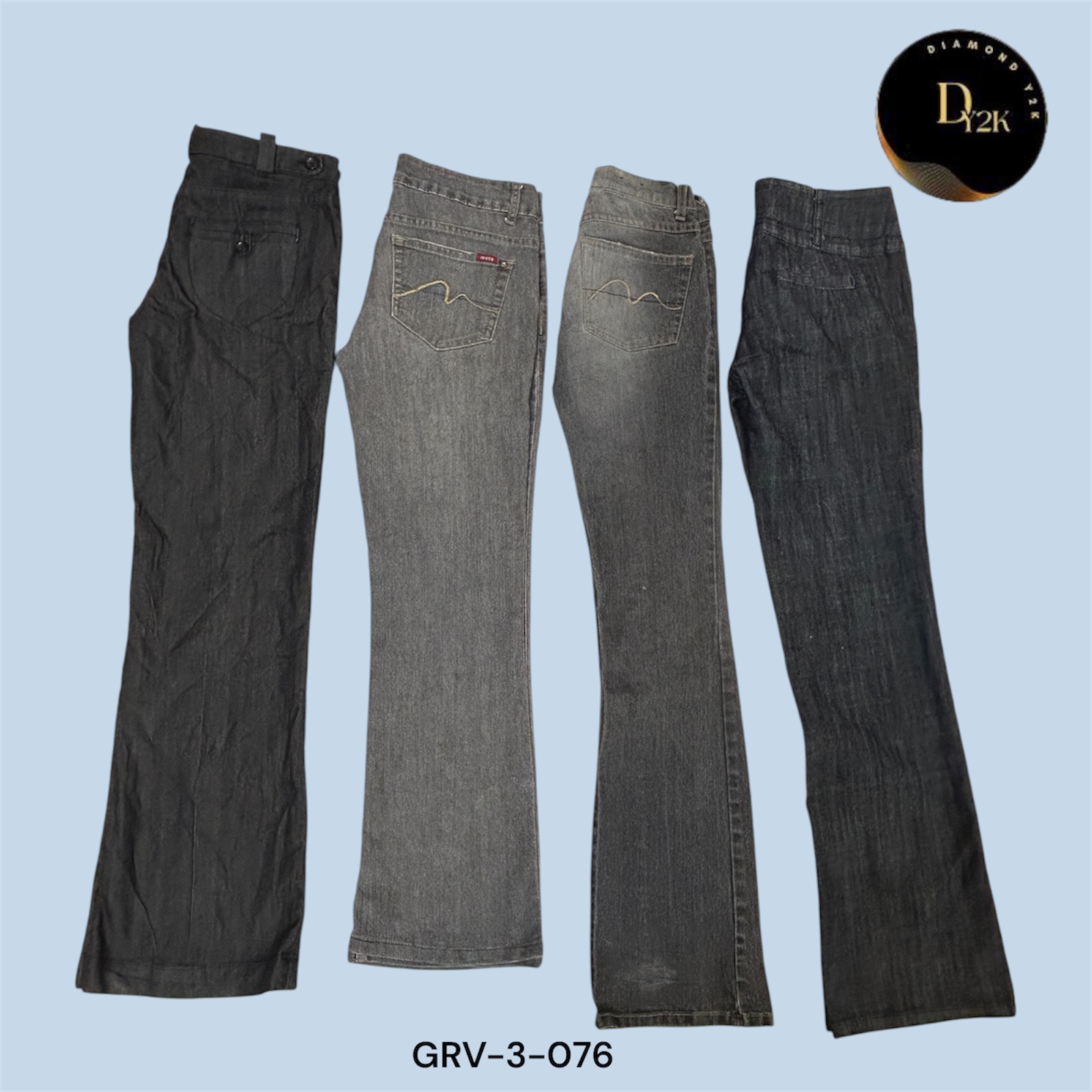 Jeans Flared Bootcut Neri da Donna – Vestibilità Perfetta, Morbidi e Stilosissimi (GRV-3-076)