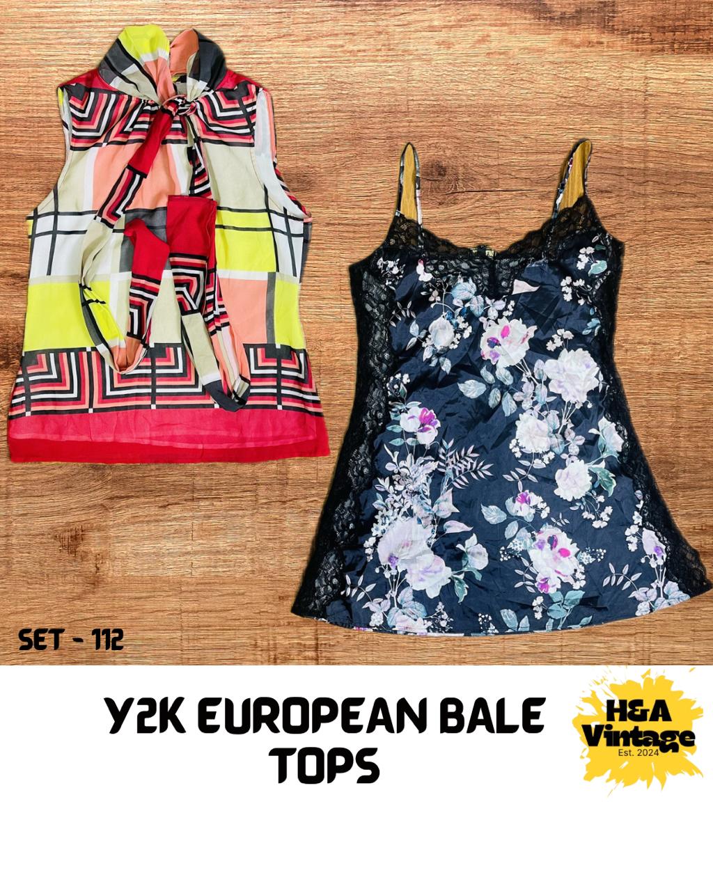 Y2K Europeus Bale Tops 15 Pcs