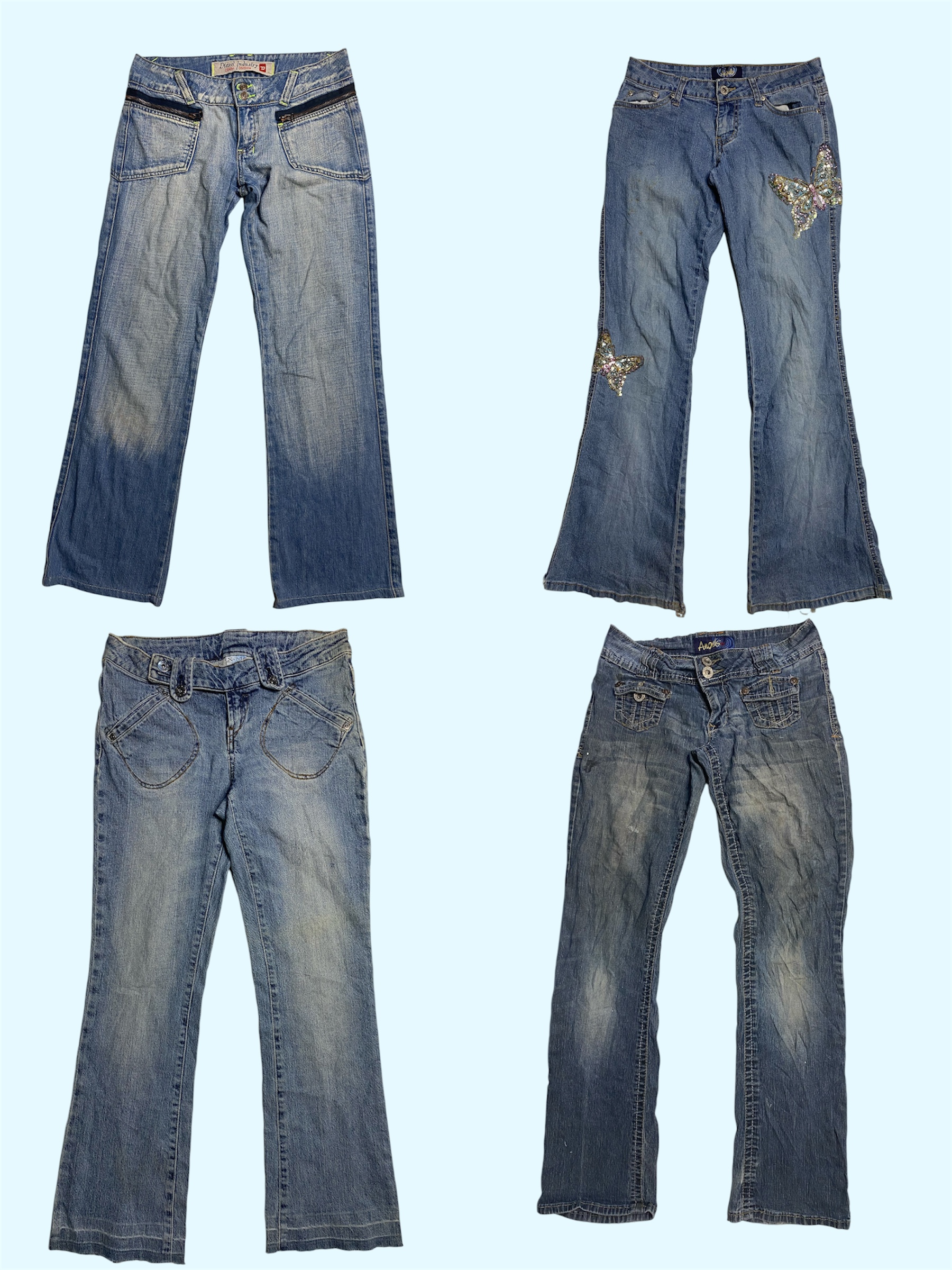 Jeans flare Y2K (rep)