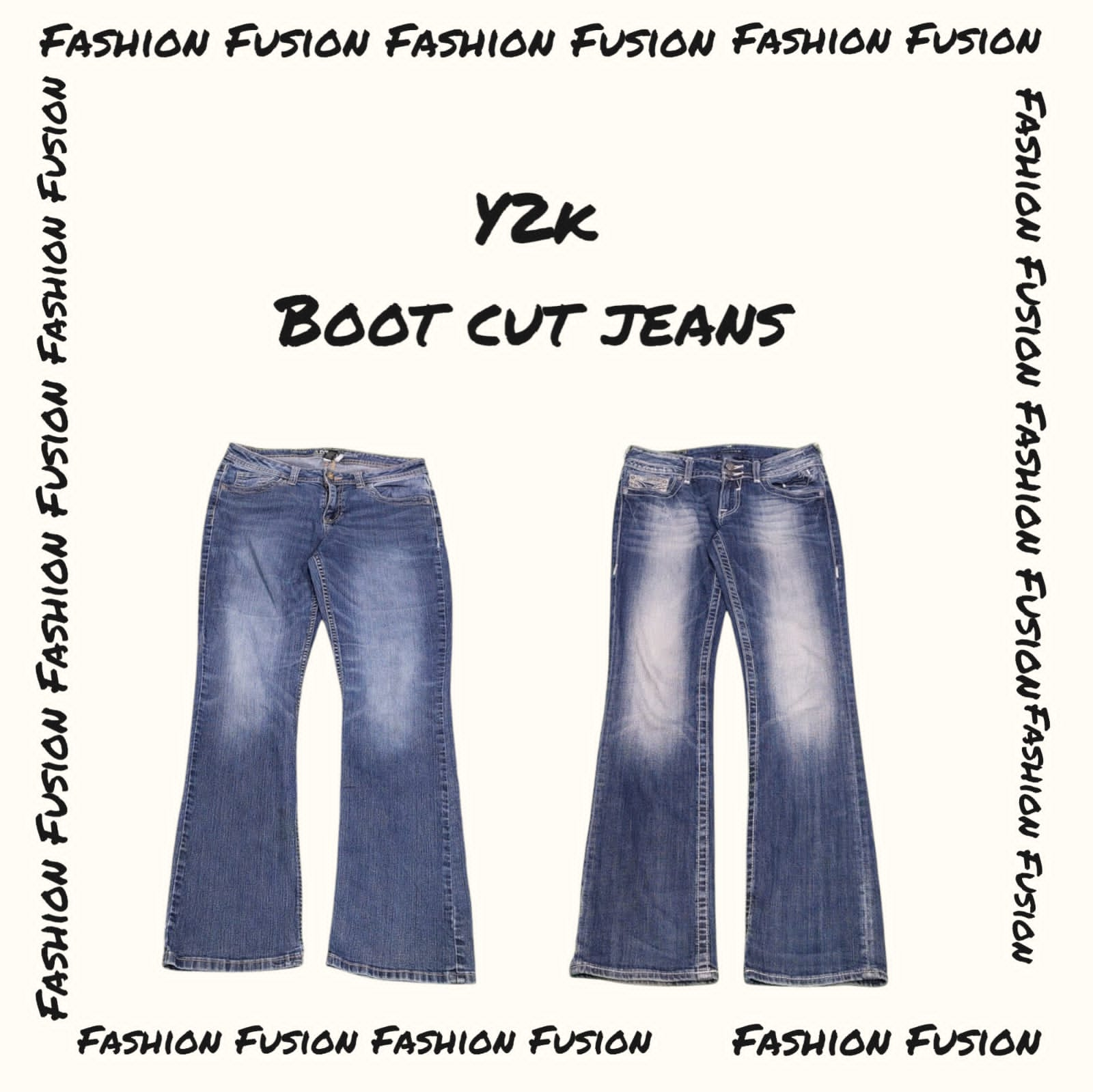 (FF-723) y2k BootCut flared jeans