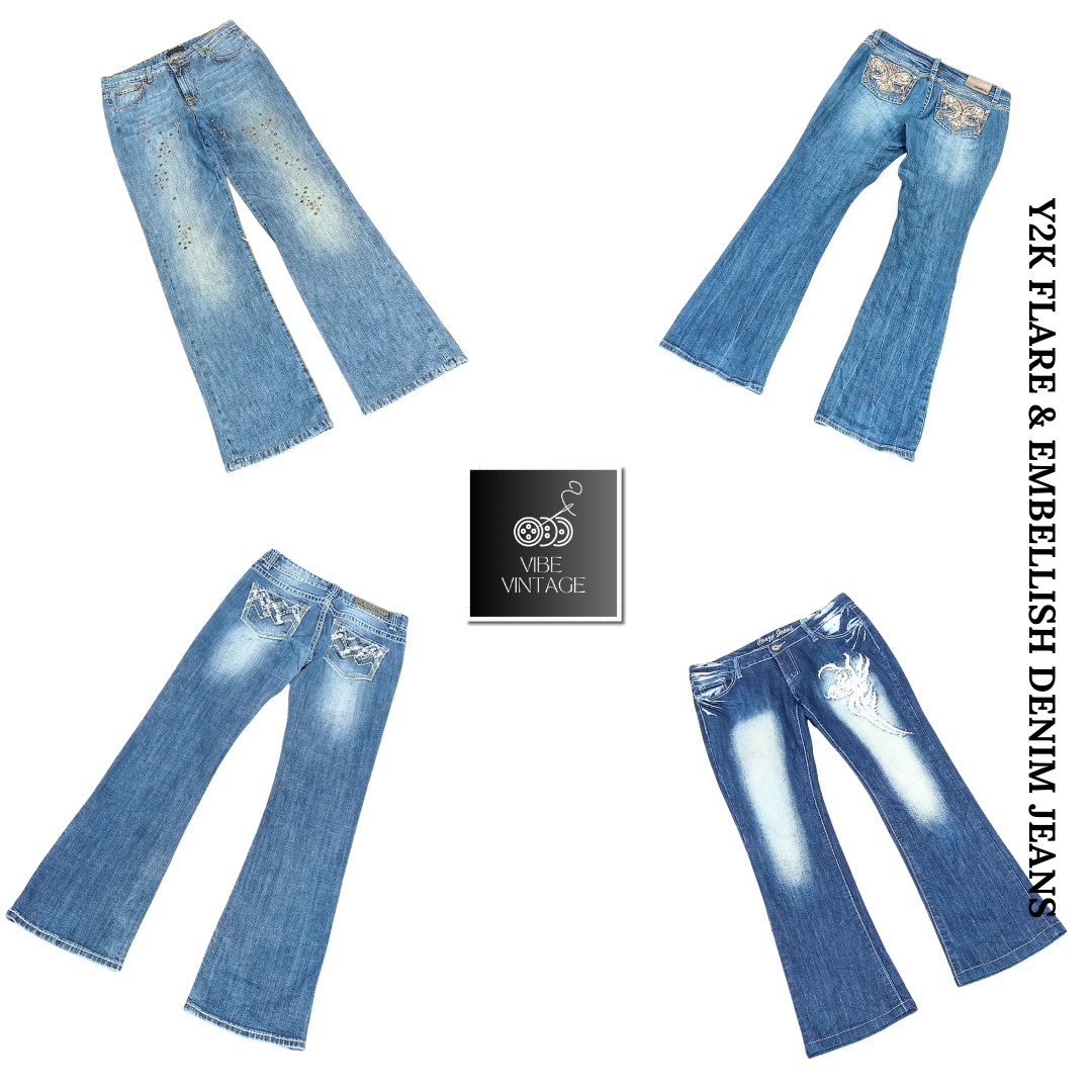 Y2K FLARE & EMBELLISH JEANS - 16 STÜCKE (BUNDLE 4)