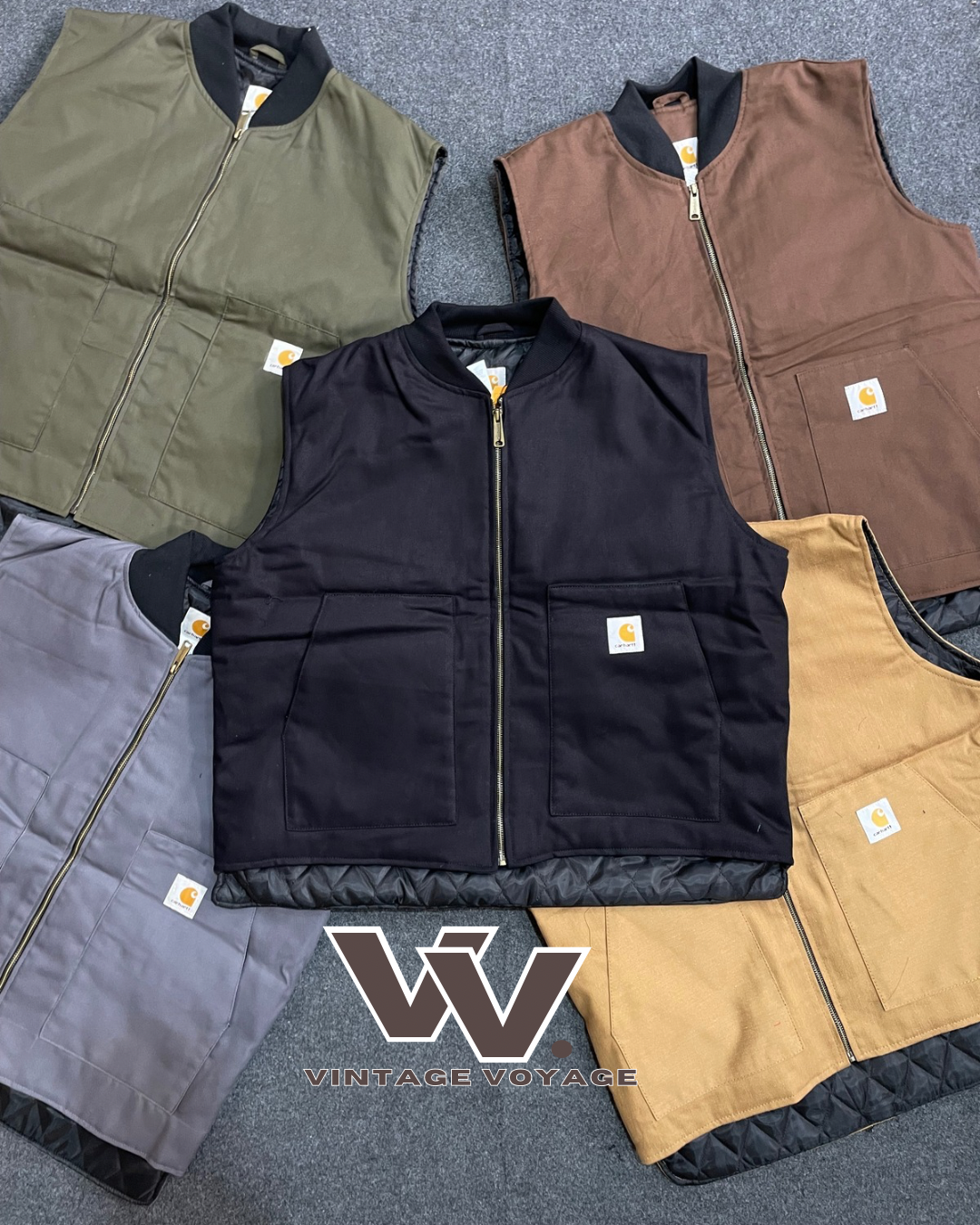 Estilo rework Carhartt Mistura Gilets-15-15325