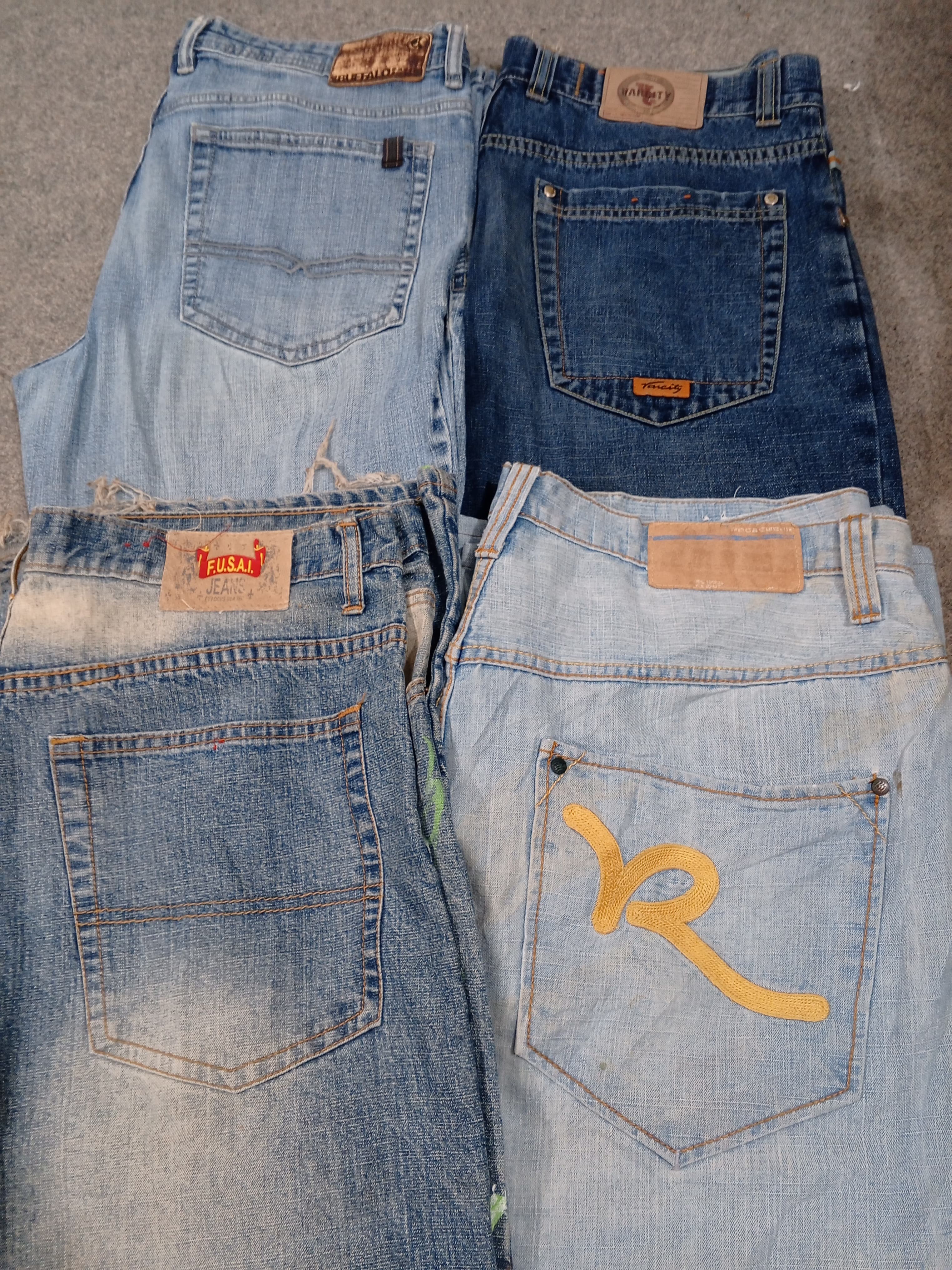 #589 Men Baggy Hiphop Jeans -16