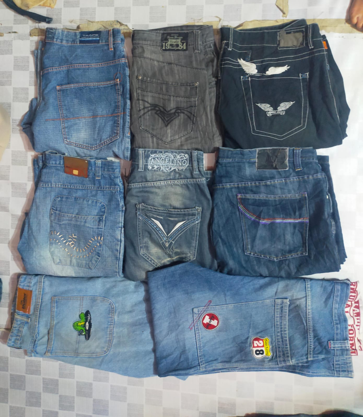 POLO AND OTHER MIX BRANDS JEANS TOTAL 12 PIECES (ID 373)