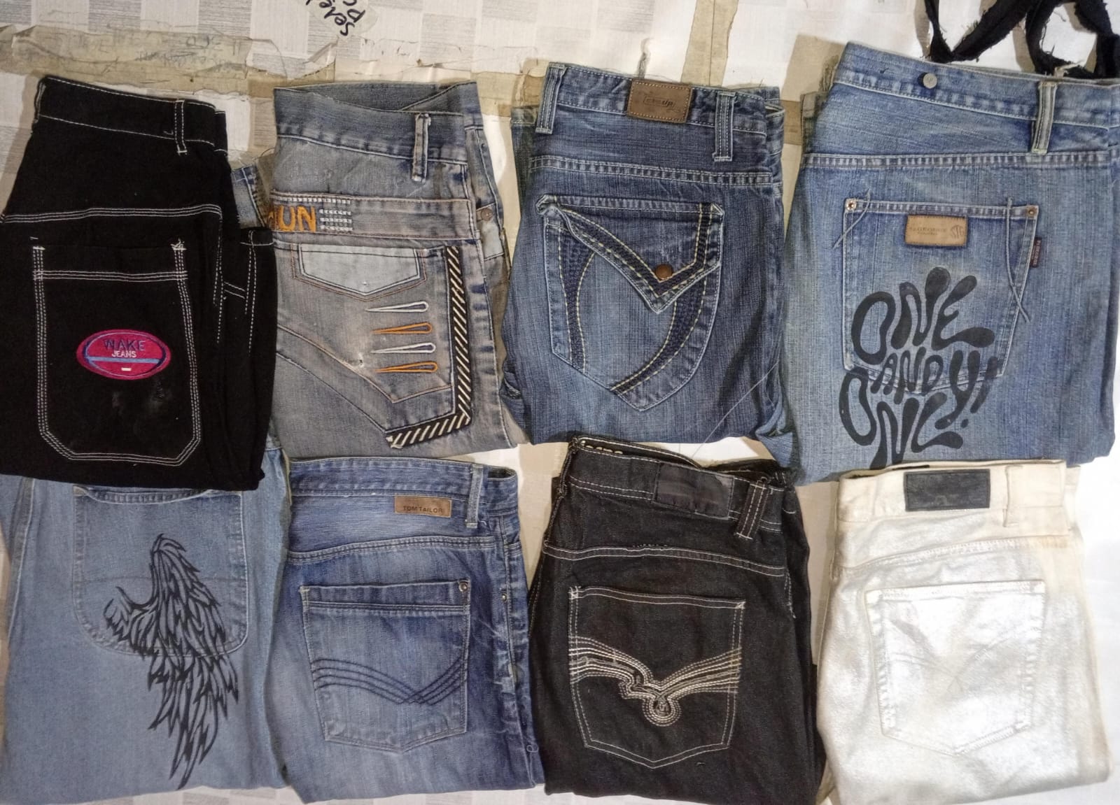 JACK & JONES TOMMY HILFIGER AND OTHER MIX BRANDS JEANS TOTAL  10 PIECES (ID 297)