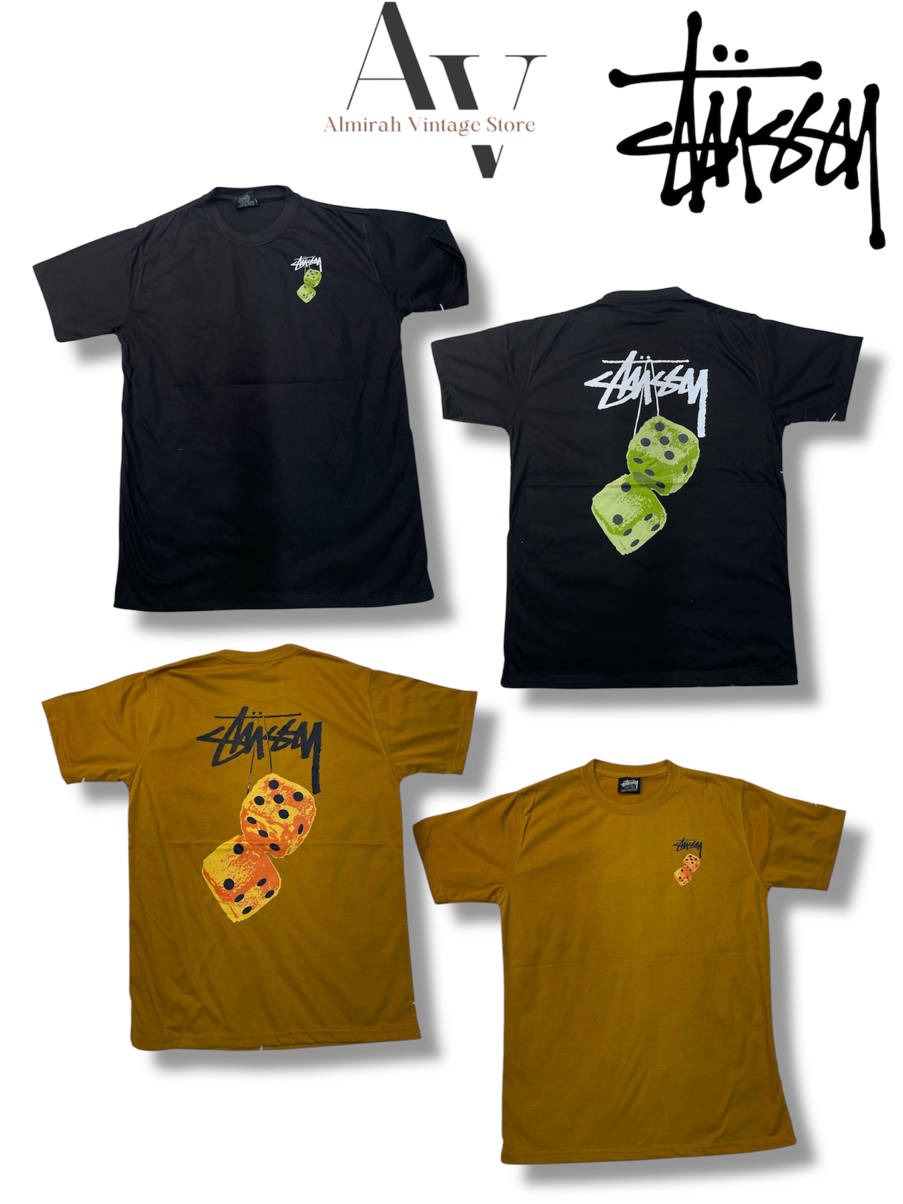 STUSSY FUZZY DICE Tシャツ（リワークスタイル）