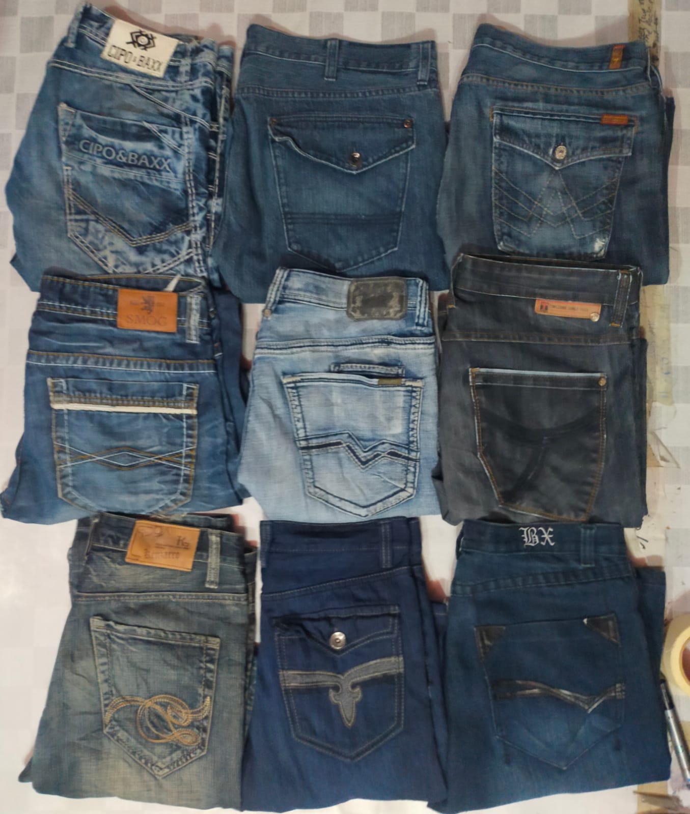 SEAN JOHN ET AUTRES JEANS DE MARQUES MIXTES (15PCS) (MD252)