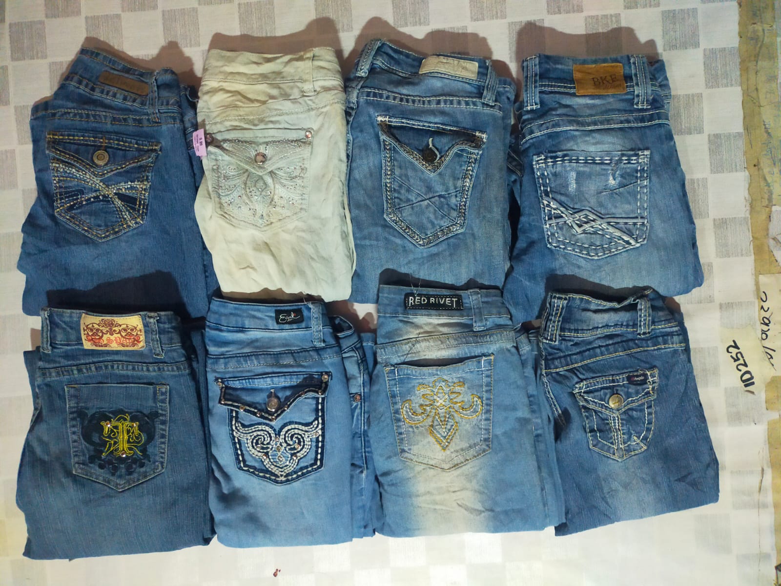 Y2K UNBRANDERD DAMENJEANS (10STK) (MD254)