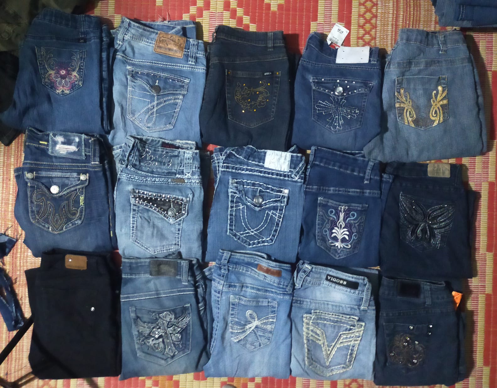 Y2K UNBRANDED WOMEN JEANS (15 PC) (MD255)