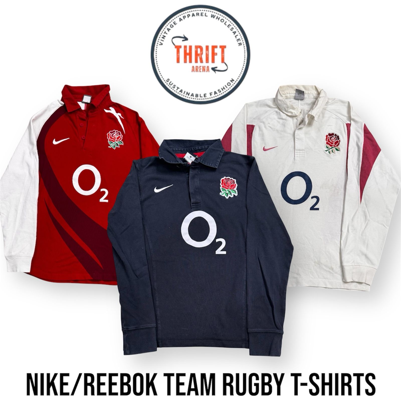 T863 Nike/Reebok Team Rugby T-Shirt 15PCs