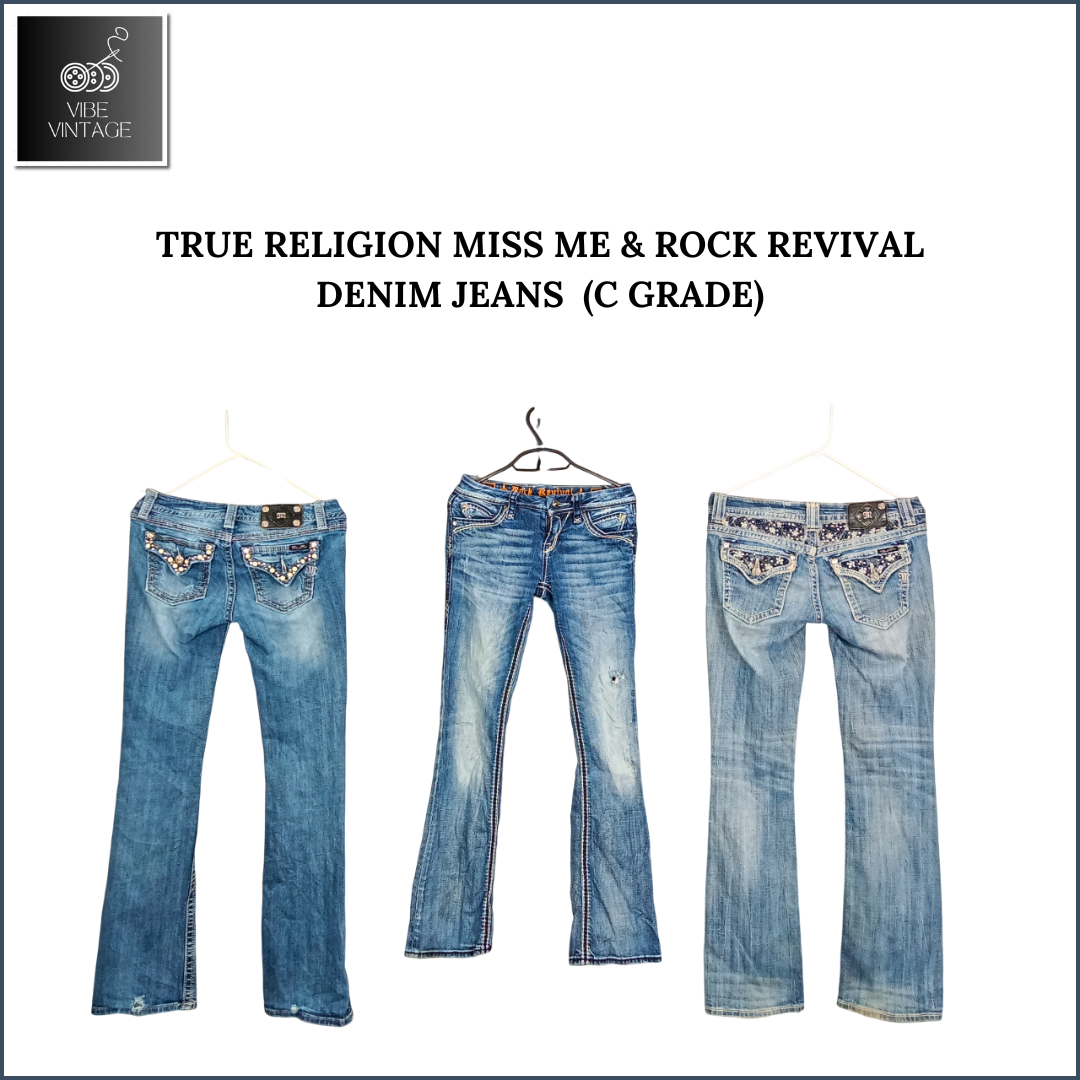 TRUE RELIGION MISS ME & ROCK REVIVAL DENIM JEGGINGS - 30 STÜCK (C GRADE) (BUNDLE 1)