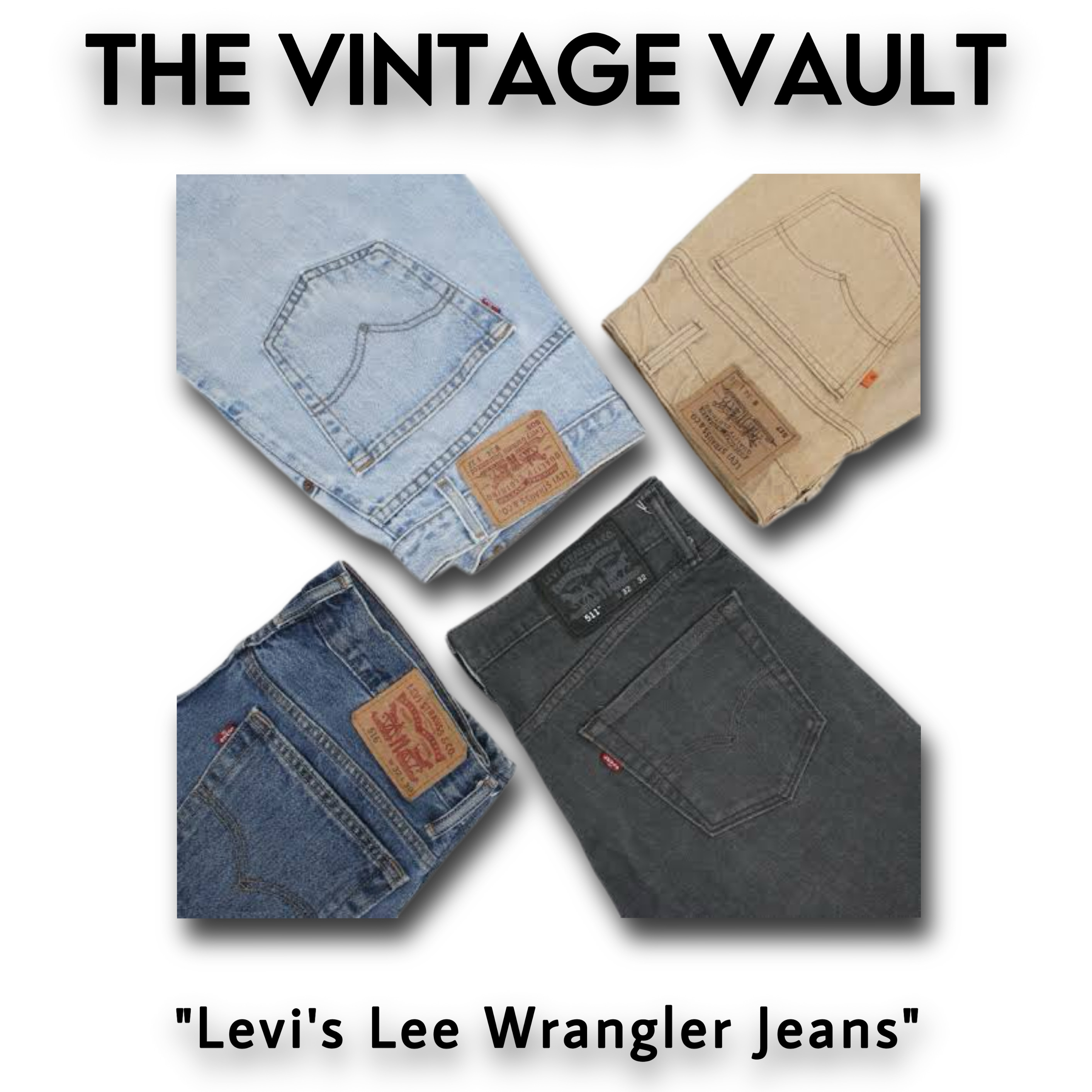 Levi's Lee Wrangler Jeans For Men - 10 pcs