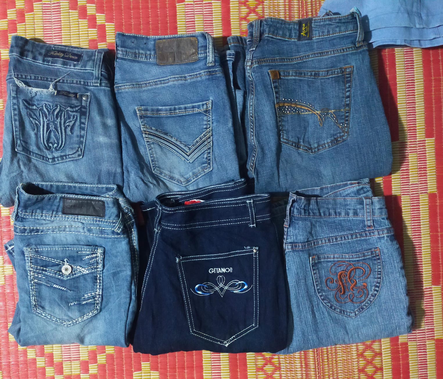 Y2K NON MARQUÉ VÊTEMENTS FEMMES JEANS (12PC)(MD257)