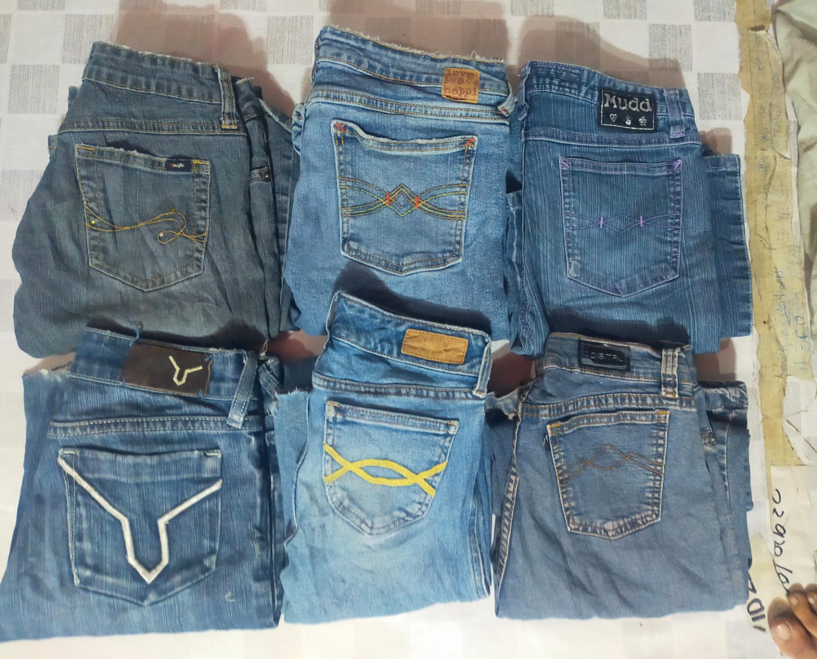 Y2K VÊTEMENTS FEMMES NON MARQUÉS JEANS (10PC)(MD266)