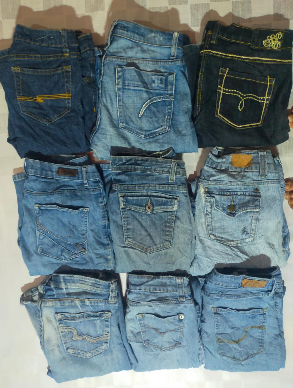 Y2K UNBRANDED WOMENWEAR  JEANS (10PC)(MD268)