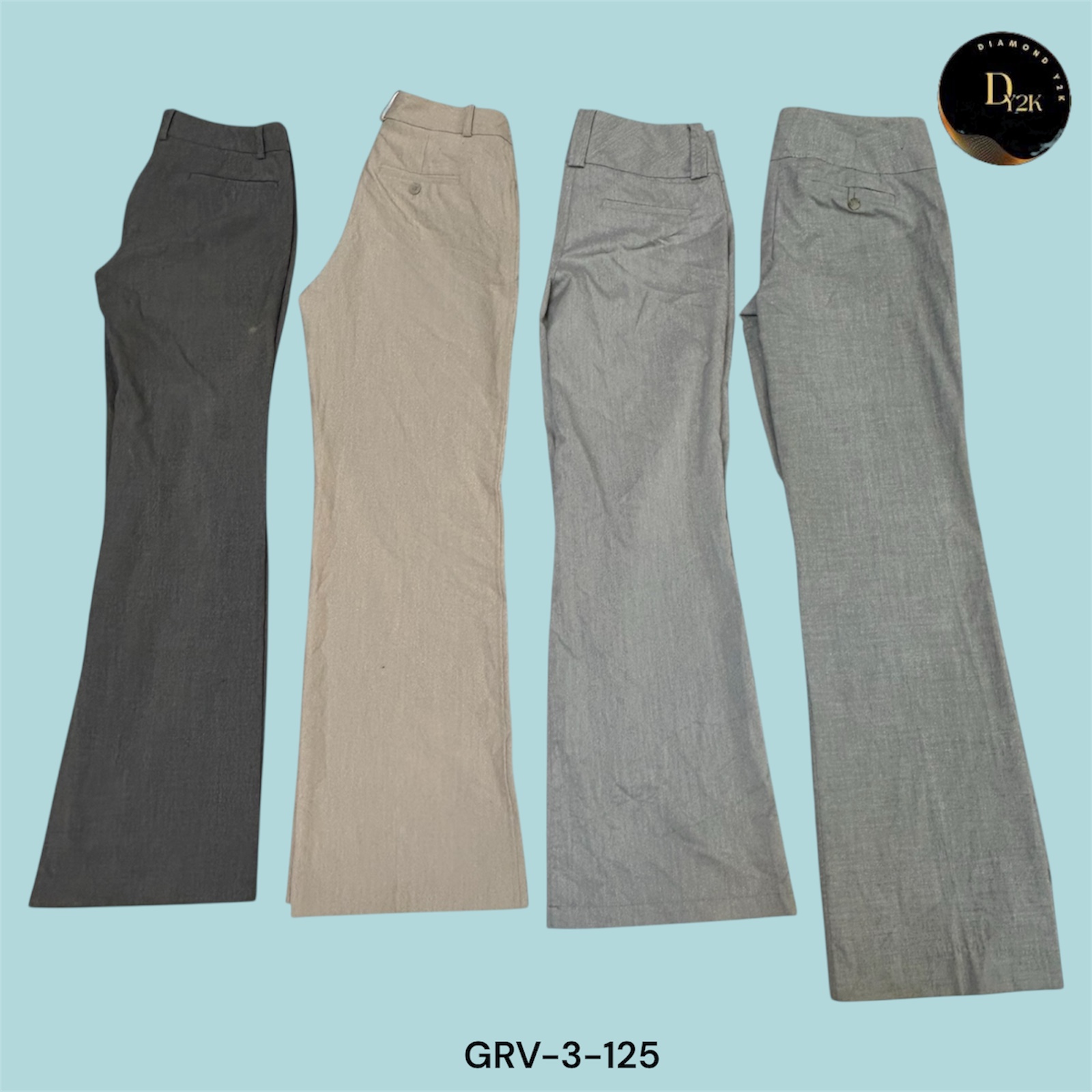 Y2K Mix Poly Pants – Streetwear, Vintage, Cyberpunk (GRV-3-125)