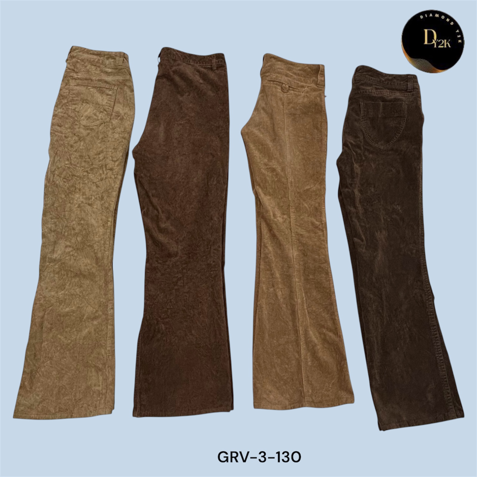 Y2K Grunge Brown Baggy Pants – Edgy & Retro Aesthetic (GRV-3-130)