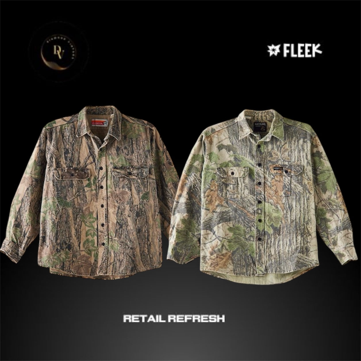 Realtree Camo Knopfdown-Hemd 5 Teile