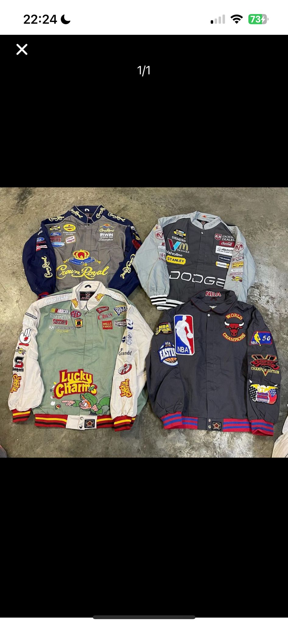 Nascar racing jacket 50 piecs