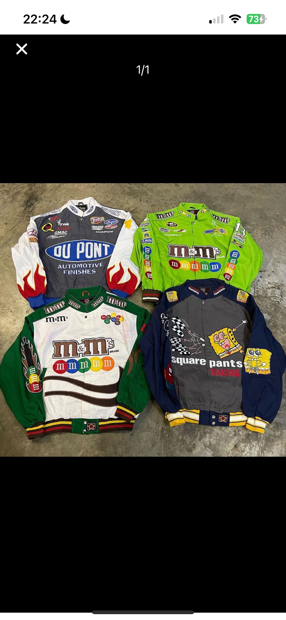 Nascar racing jacket 50 piecs