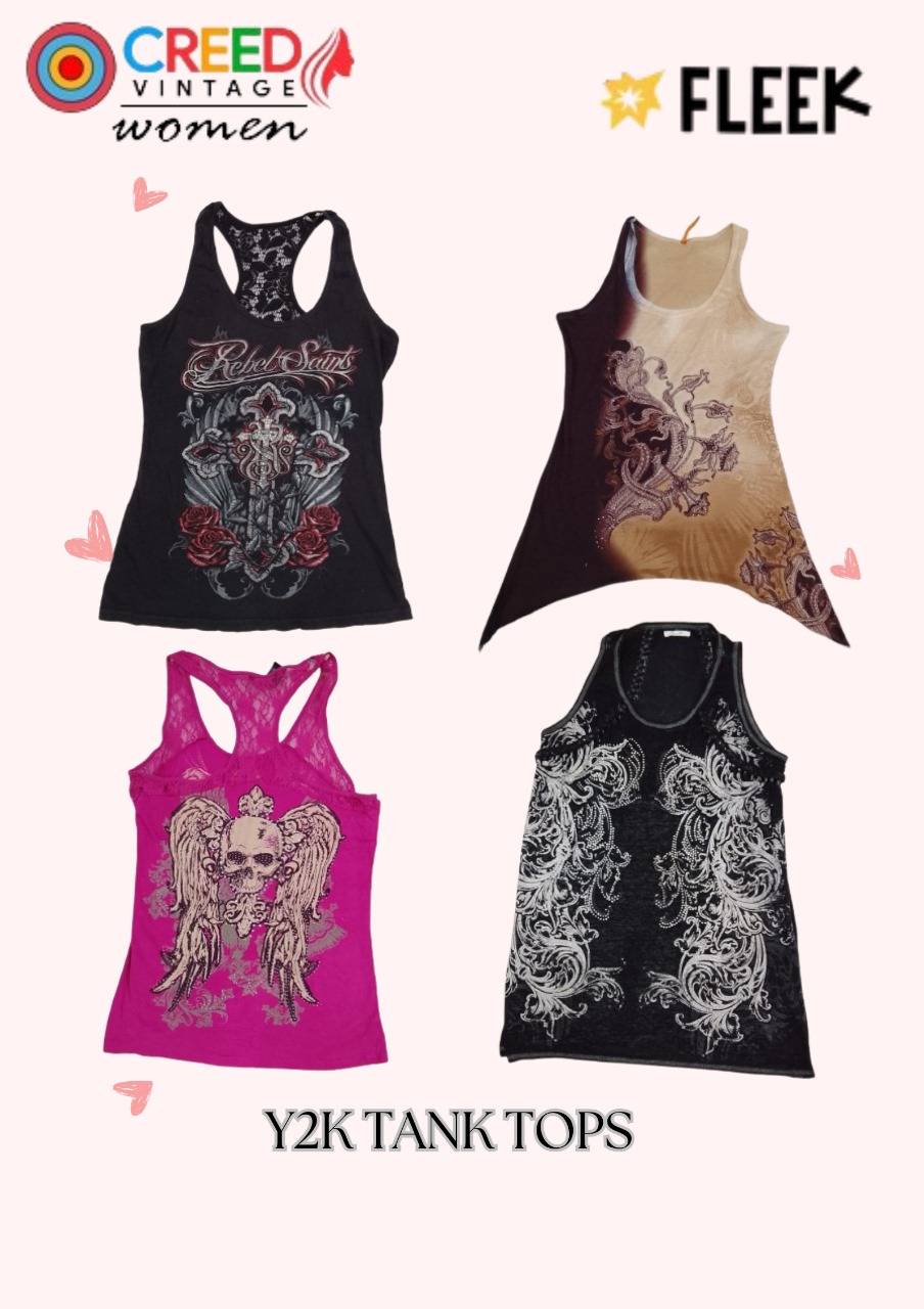 CR3844 Y2K Tank tops - 15 Pcs