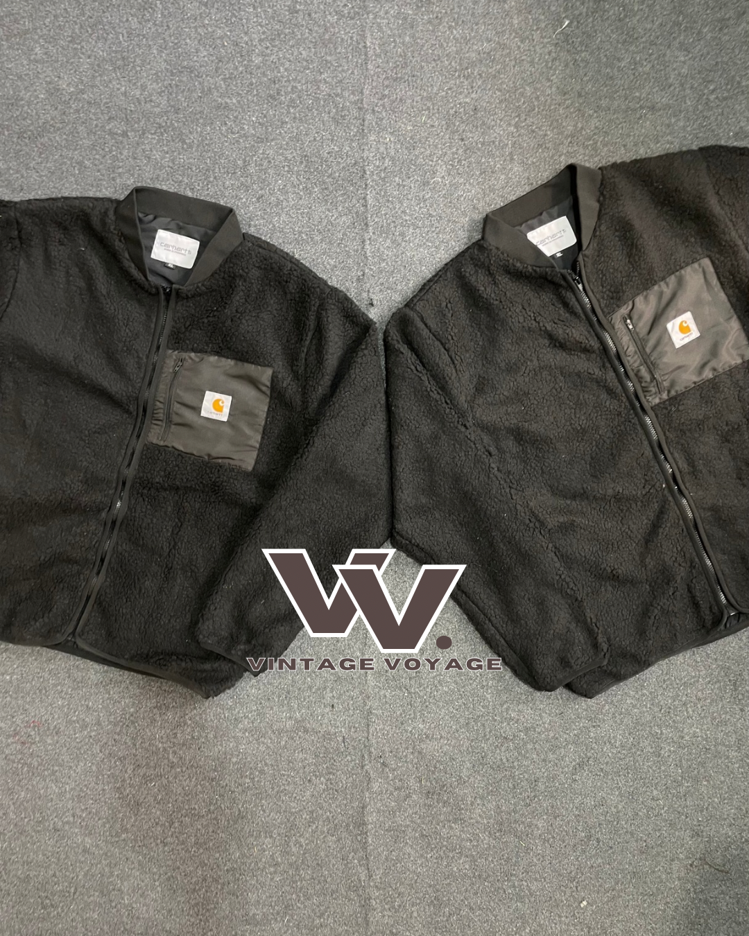 Estilo rework da Carhartt Black sherpa-30-18325