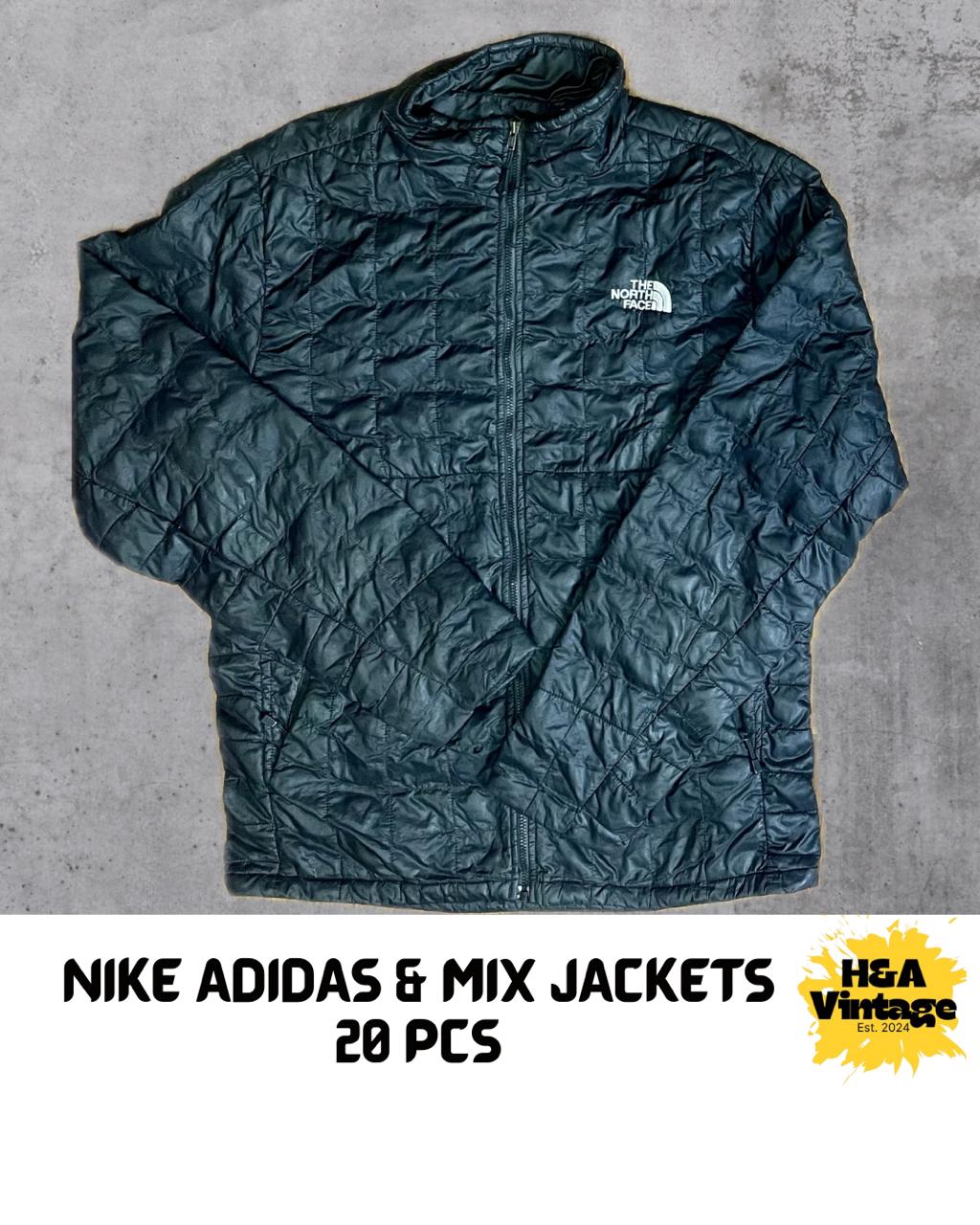 Adidas Nike Track Jackets 20 Pcs