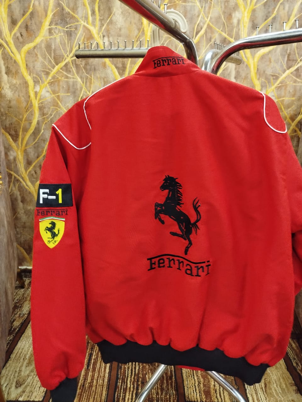 【レア】Ferrari ヴィンテージレザージャケット XXL Ferrari Vintage Genuine Leather Racing Jacket