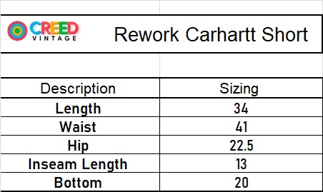 CR3863 Rework Carhartt Shorts - 15 peças