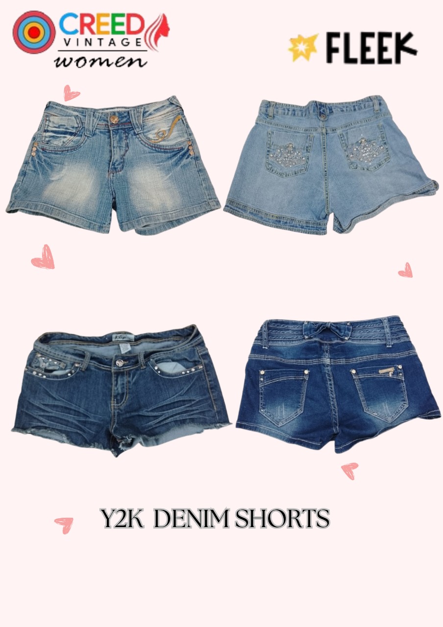 CR3877 Y2K Shorts - 12 Peças