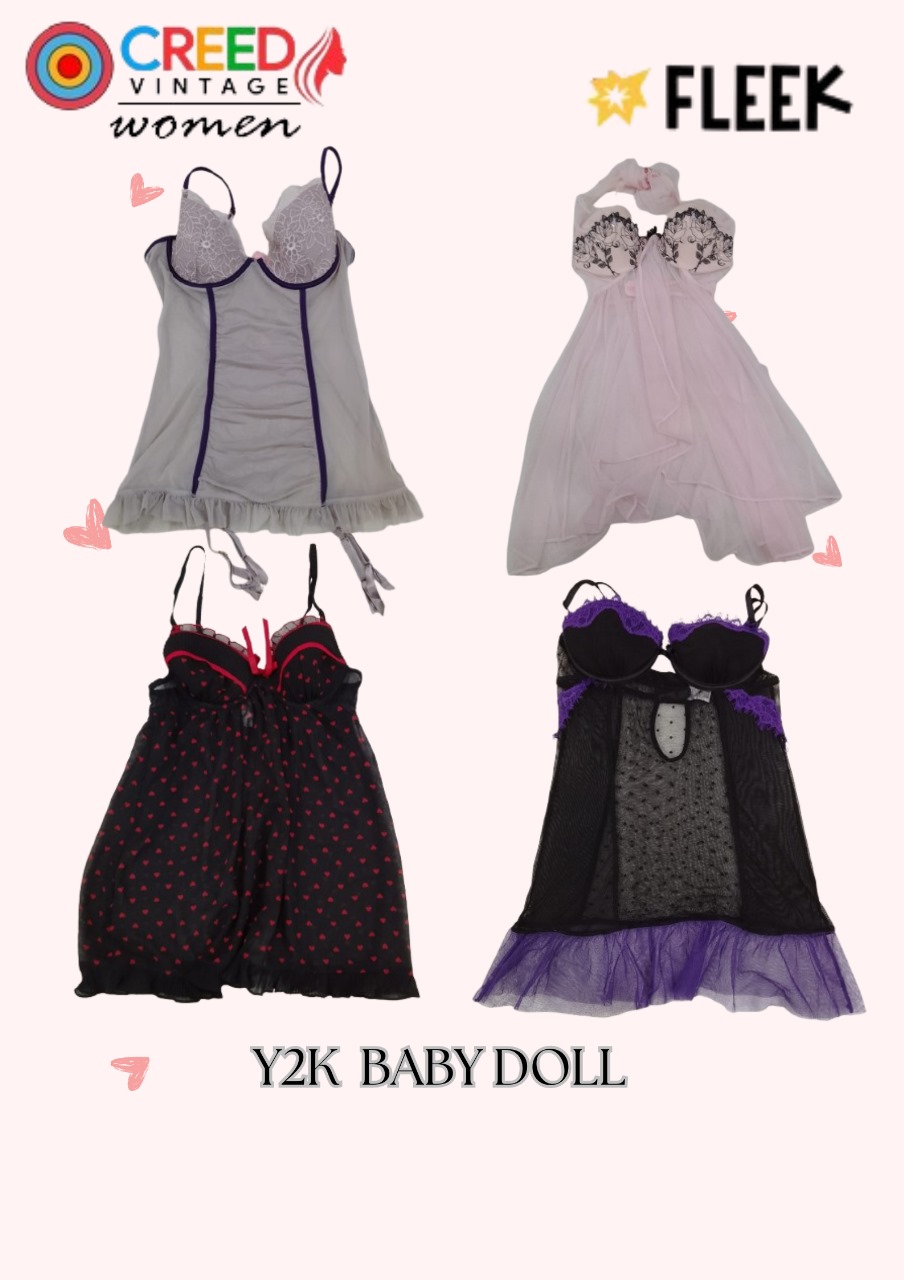 CR3879 Y2K Baby Doll Tops - 10 Pcs