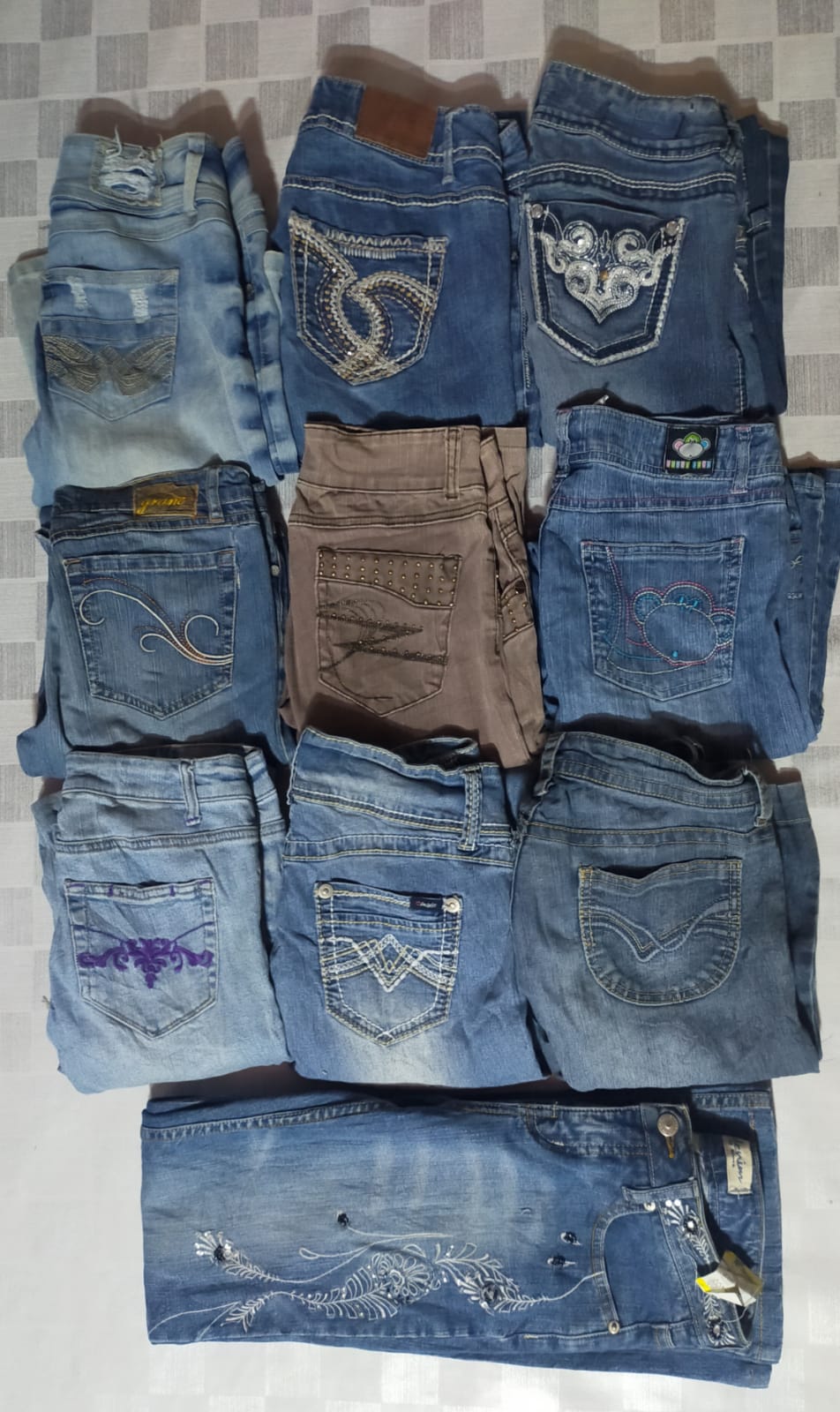 UNBRANDED  JEANS WOMEN WEAR TOTAL 10 PIECES (ID 313)