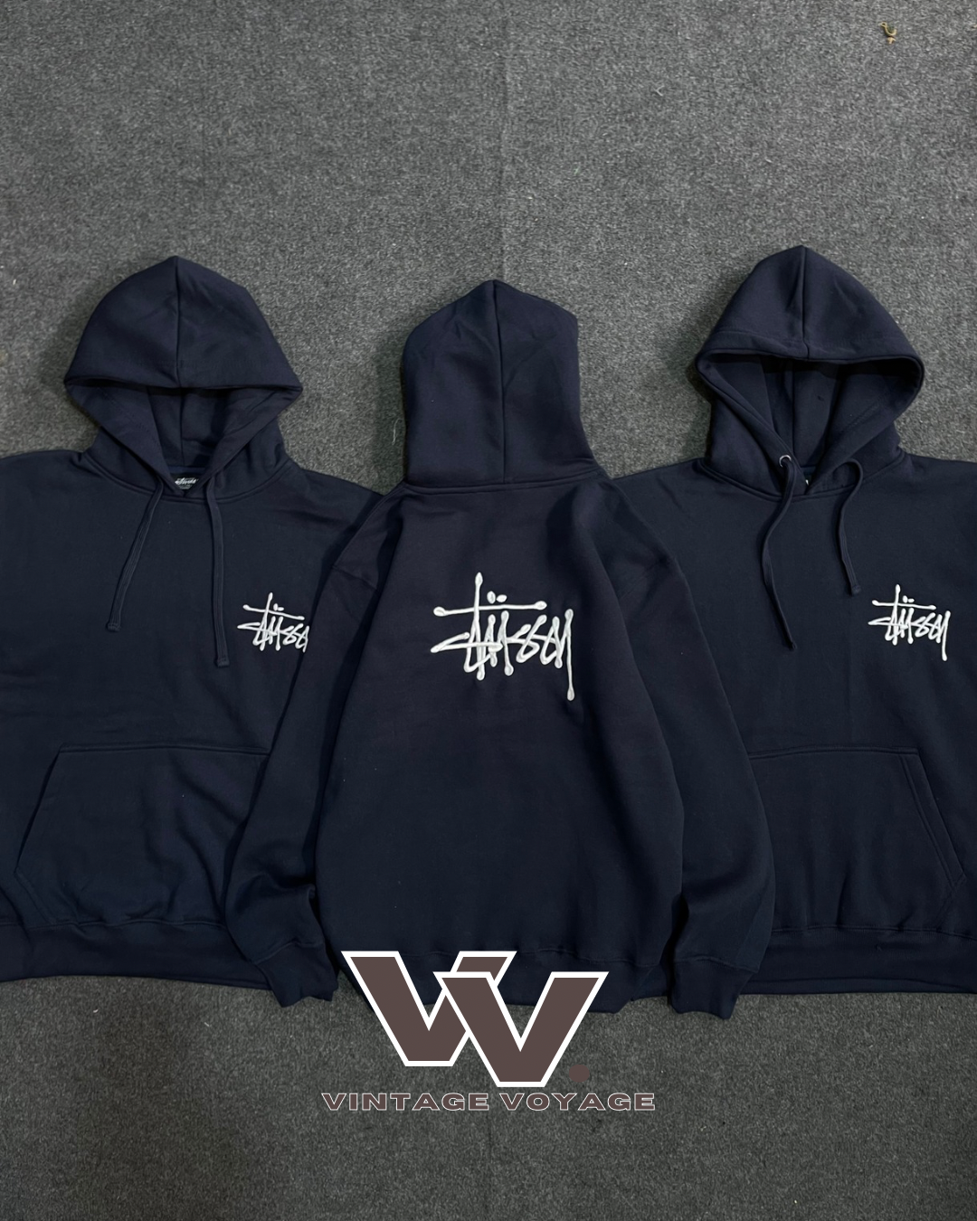 Stüssy rework style embroidered Hoodies-25-20325