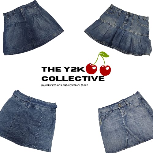 Y2K Summer in Europe Denim Mini Skirts ft. Guess (TEC06)